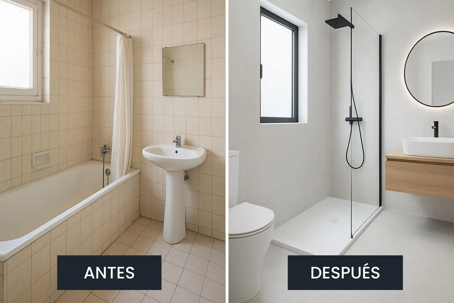 Reforma de baños pequeños Reforma de baños pequeños