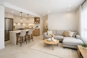 Reforma integral completa de un piso de 60 metros cuadrados en Madrid con acabados modernos