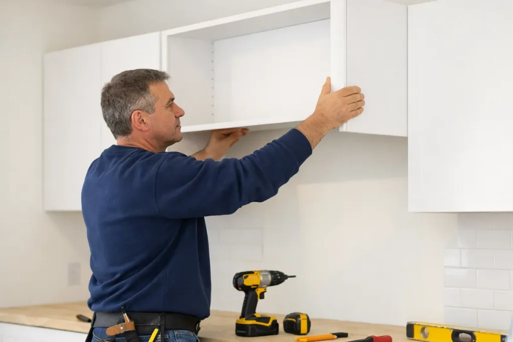 obrero-instalando-un-mueble-a-medida-en-cocina