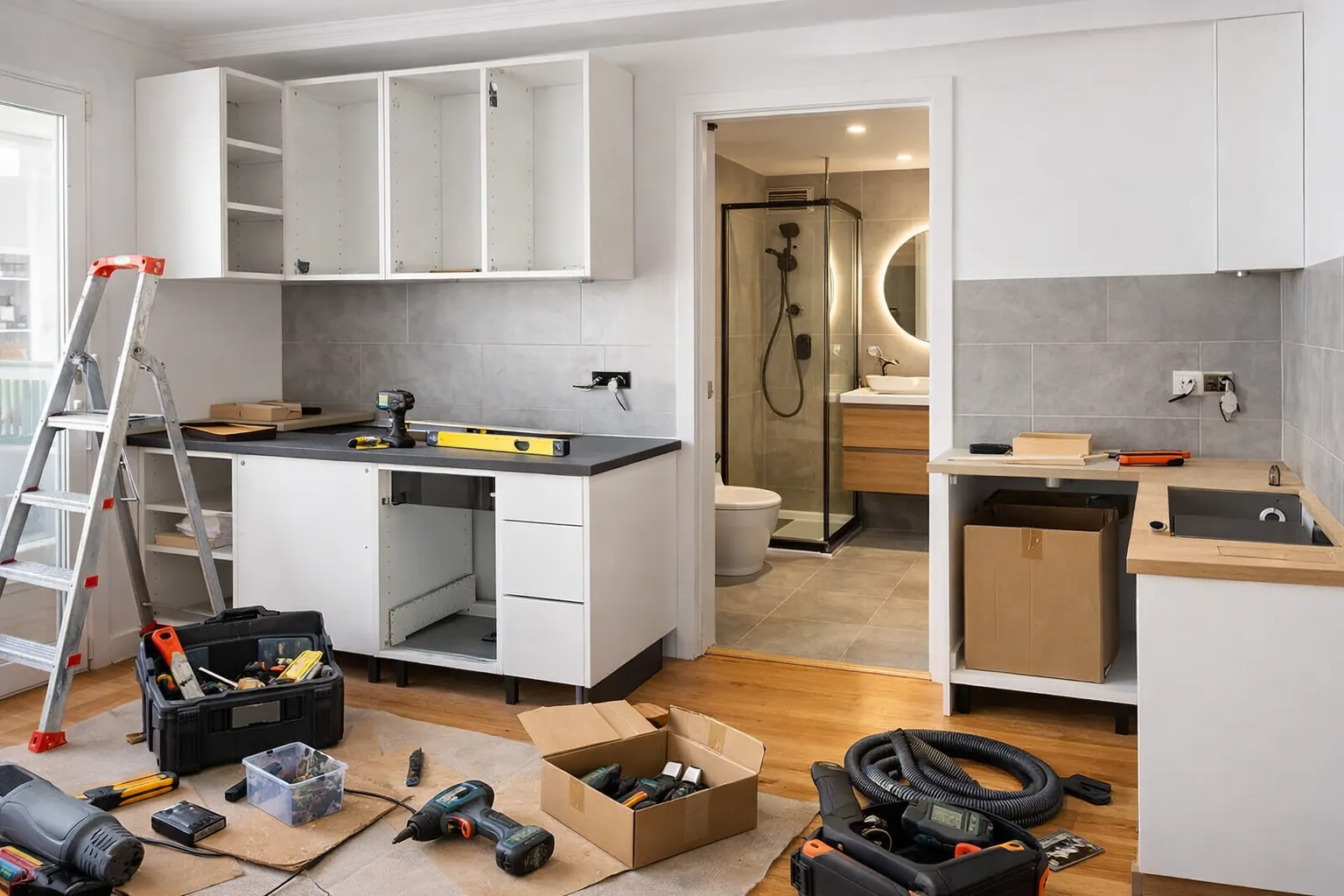 Reforma de piso en Madrid con licencia de obra menor tramitada